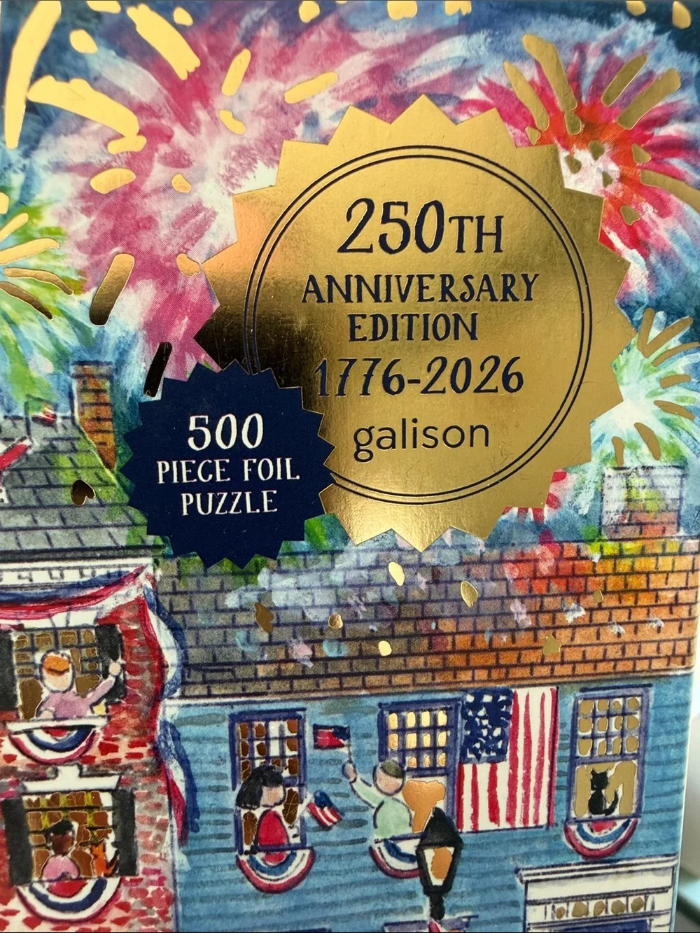 Galison Celebrate the USA 250th Foil Puzzle